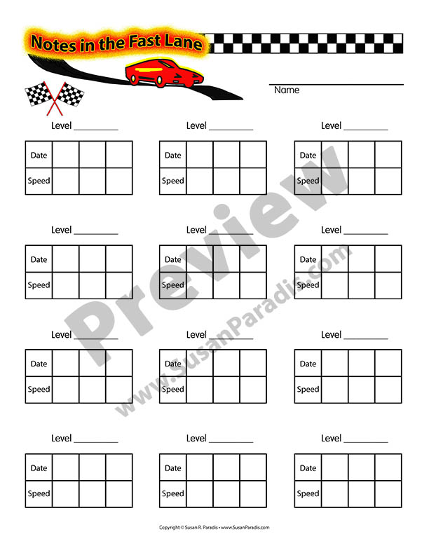Cute chart for Notes in the Fast Lane