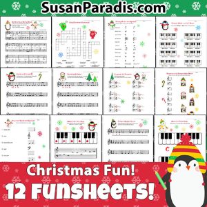 Snowmen and Penguin Christmas Funsheets