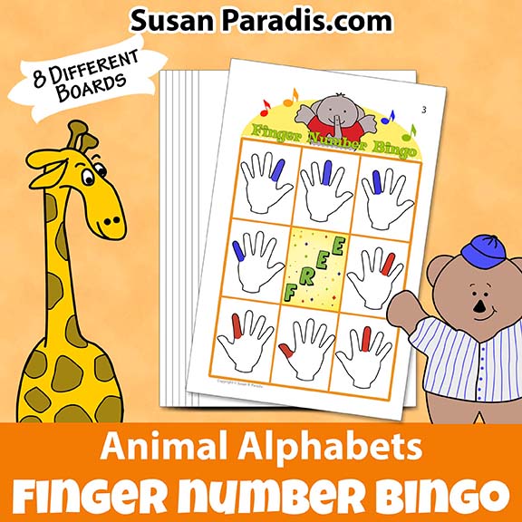 Finger Number Bingo