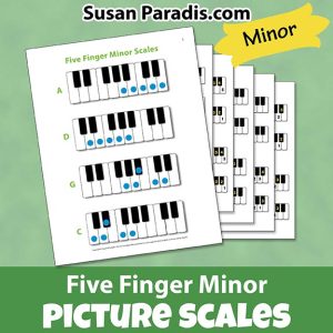 Five Finger Minor Picture Scales
