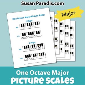 One Octave Major Picture Scales