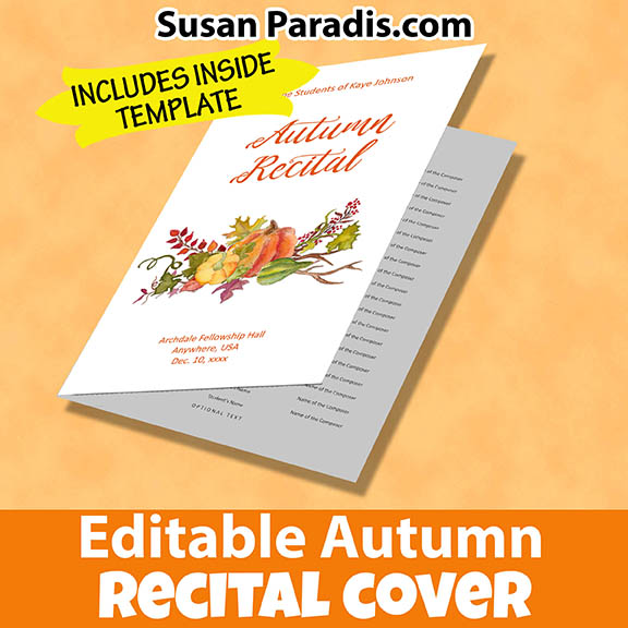 Autumn Recital Program