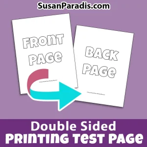 Double Sided Printing Test Paper