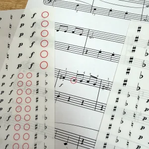 Essential Piano Teaching Sticker Sheets - Symbols Product Photo