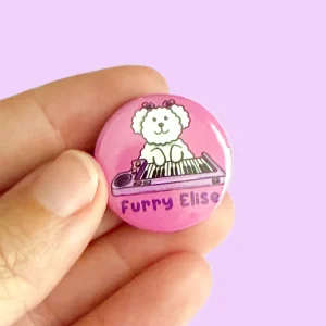 Button Pin – Furry Elise