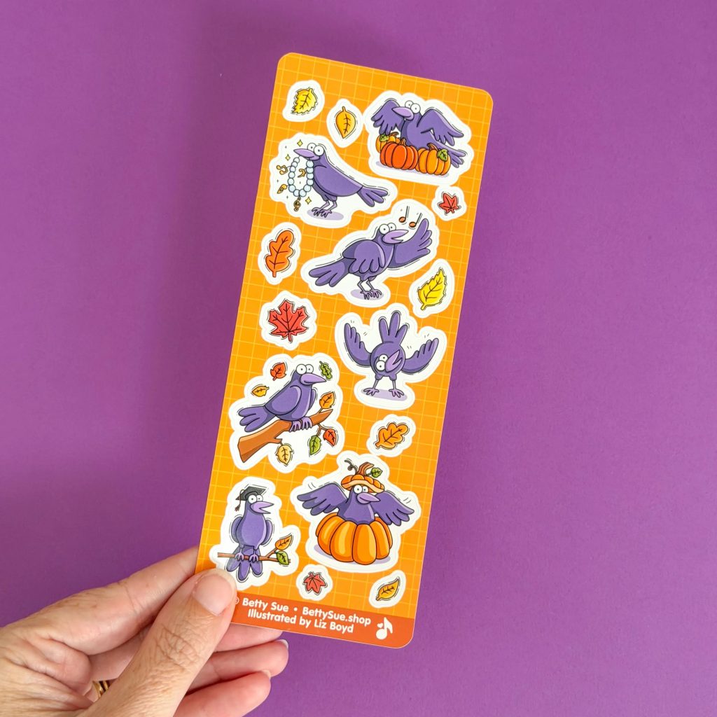 fall crows sticker sheet product image